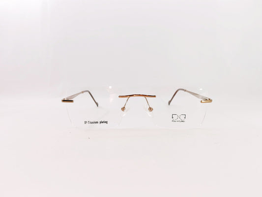 iDom Eyeglasses Rimless Rectangle Specs For Men 216924