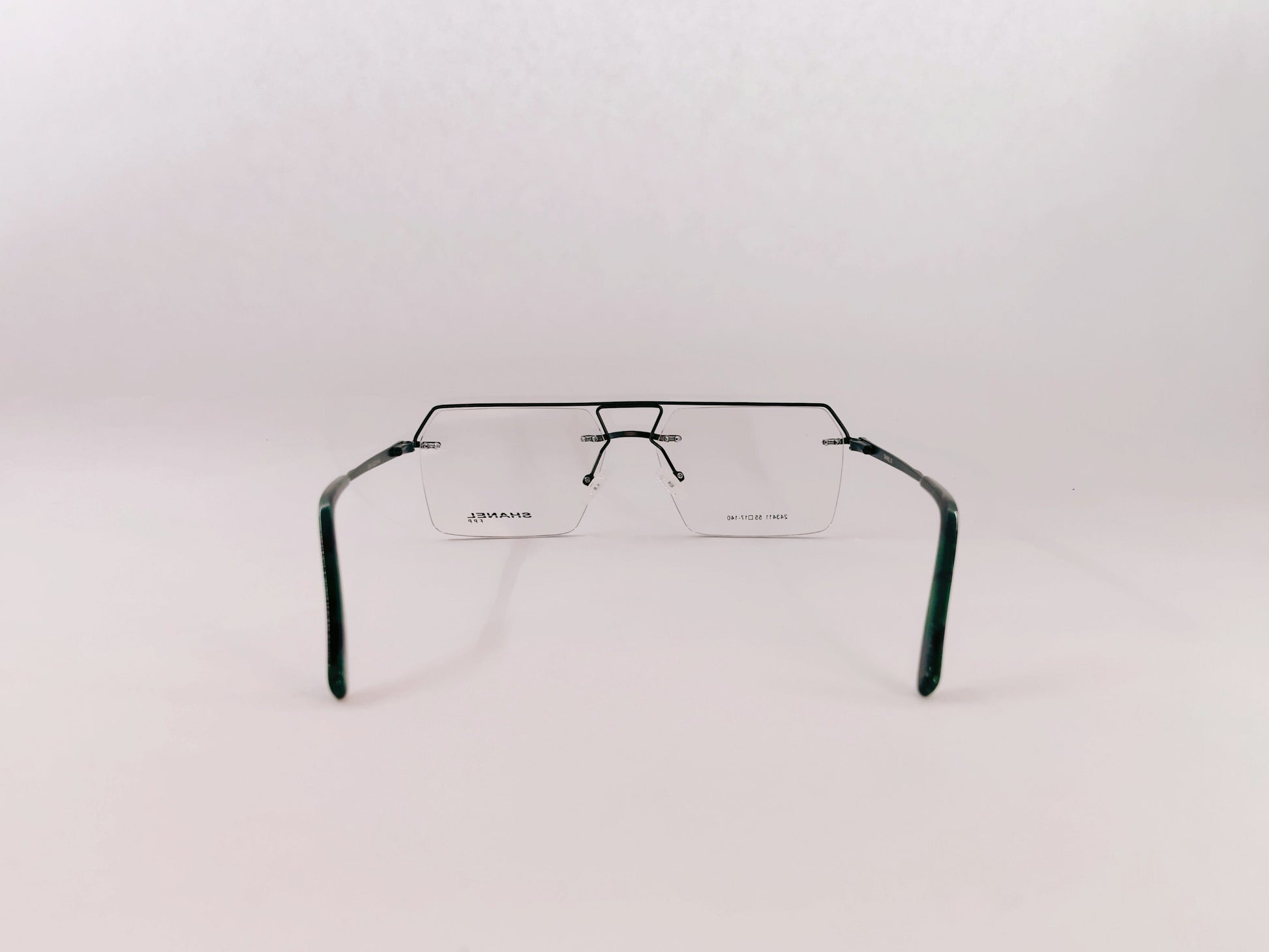 iDom Eyeglasses Rimless Rectangle Specs For Men 220803