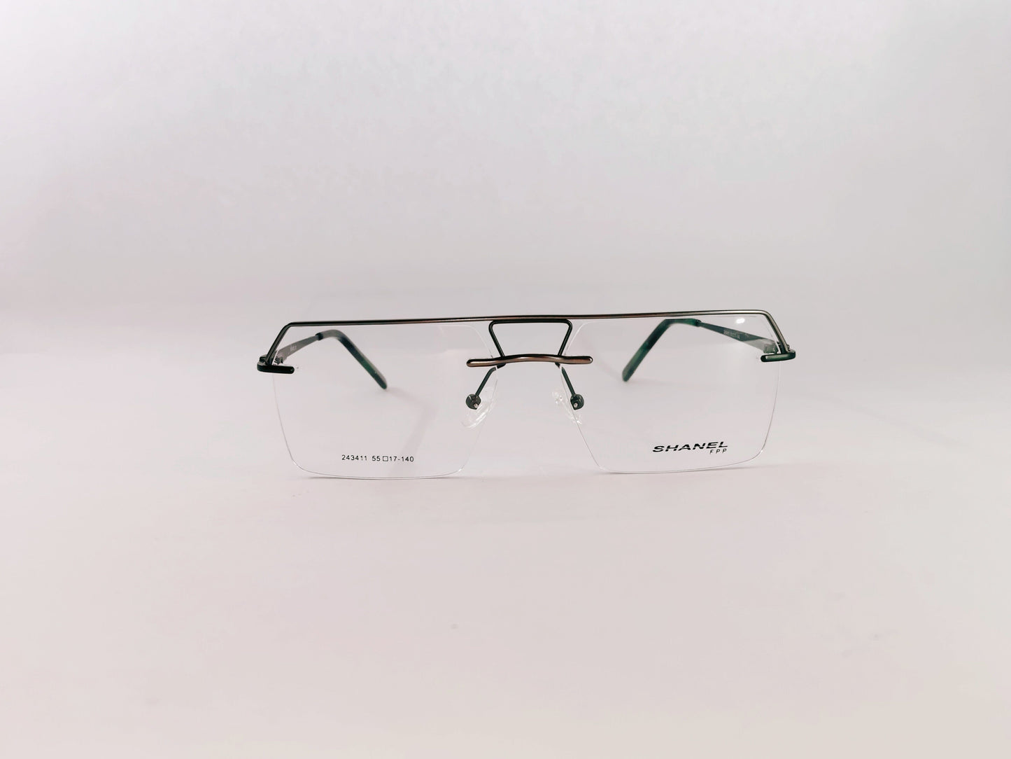iDom Eyeglasses Rimless Rectangle Specs For Men 220803
