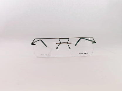 iDom Eyeglasses Rimless Rectangle Specs For Men 220803