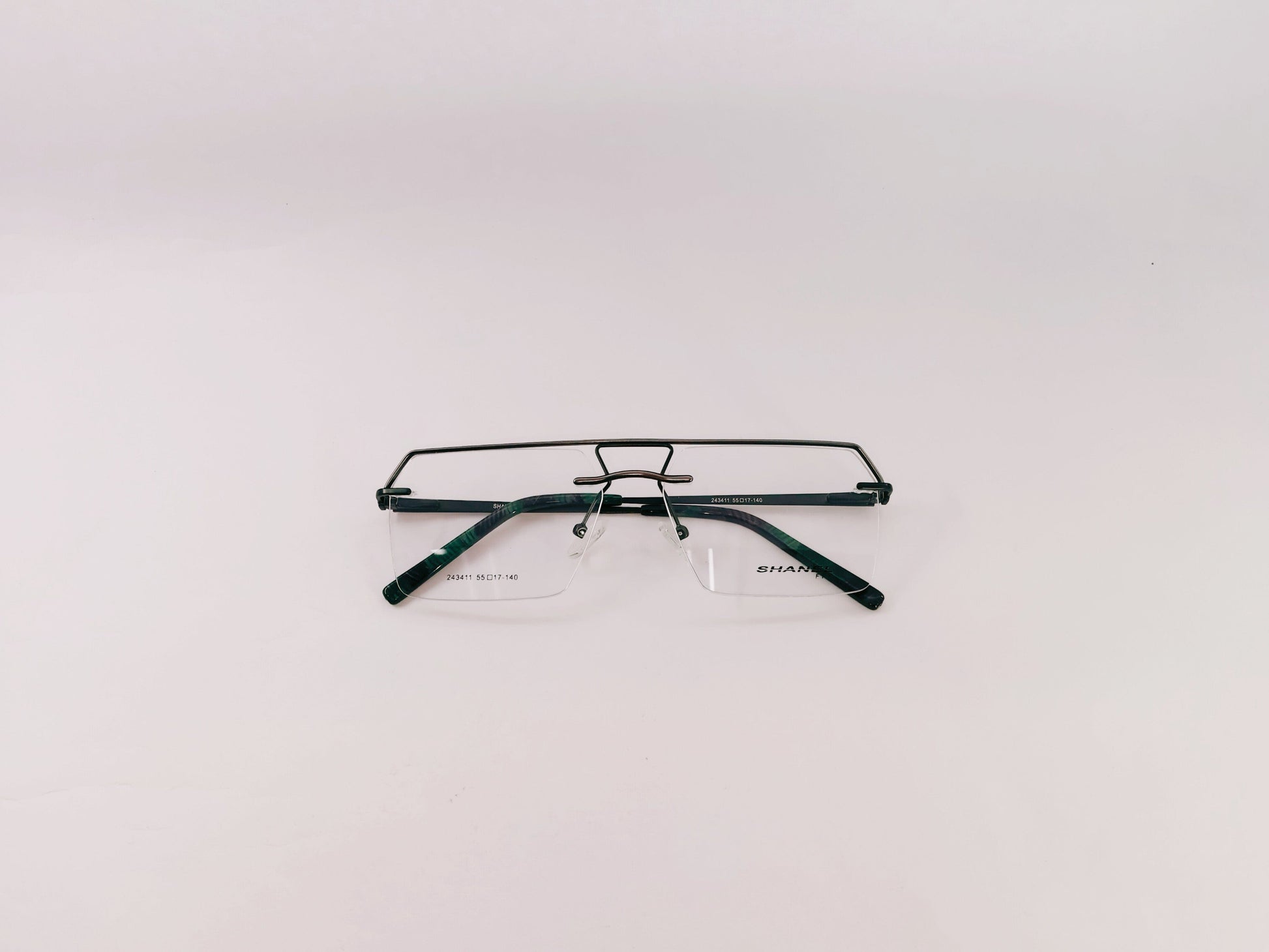 iDom Eyeglasses Rimless Rectangle Specs For Men 220803