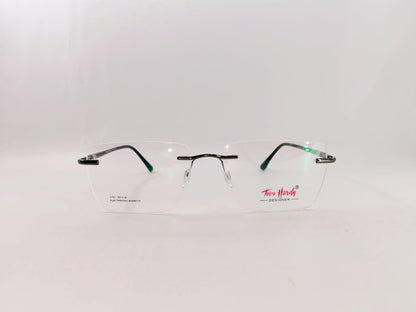 iDom Eyeglasses Rimless Rectangle Specs For Men 2761