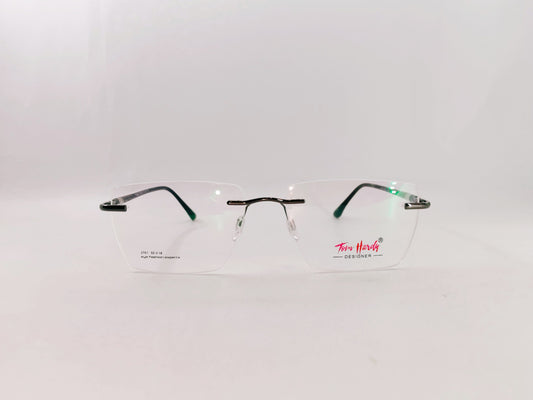 iDom Eyeglasses Rimless Rectangle Specs For Men 2761
