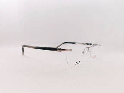 iDom Eyeglasses Rimless Rectangle Specs For Men 290962