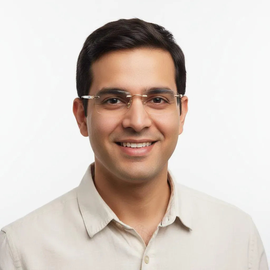 iDom Eyeglasses Rimless Rectangle Specs For Men 308282