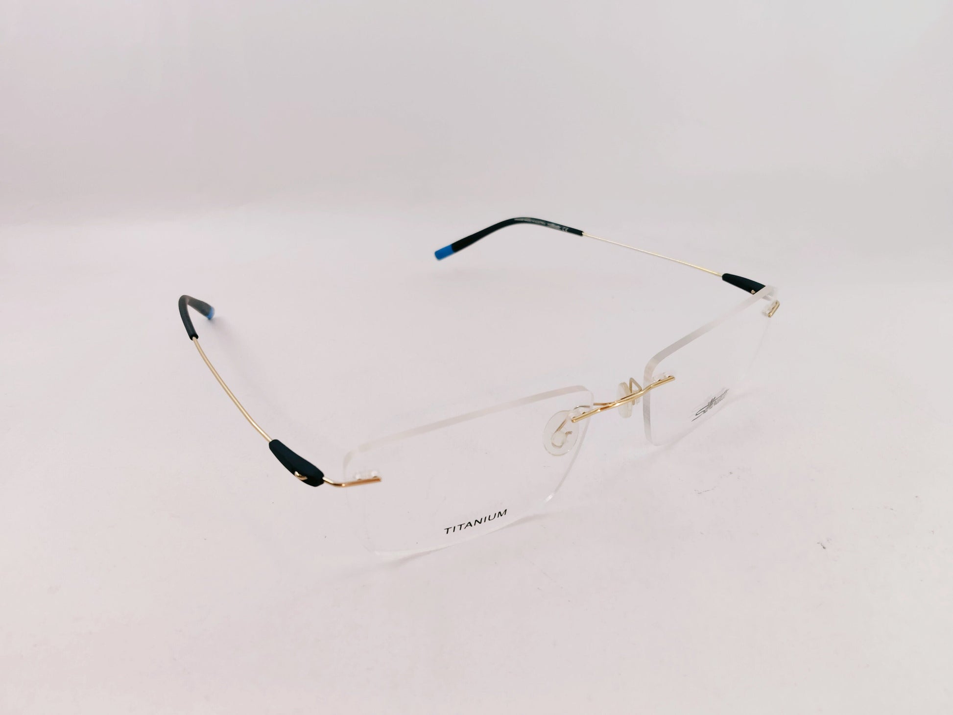 iDom Eyeglasses Rimless Rectangle Specs For Men 5500AV