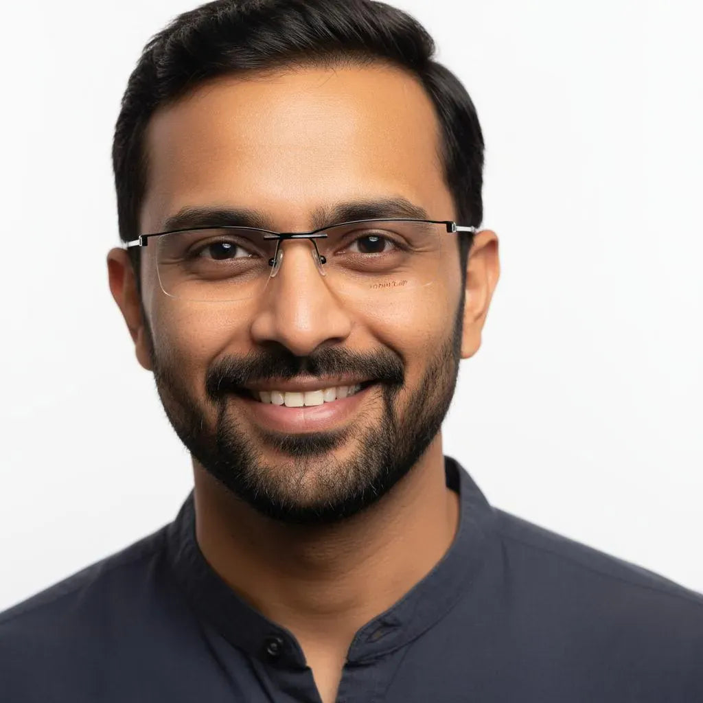 iDom Eyeglasses Rimless Rectangle Specs For Men 572769