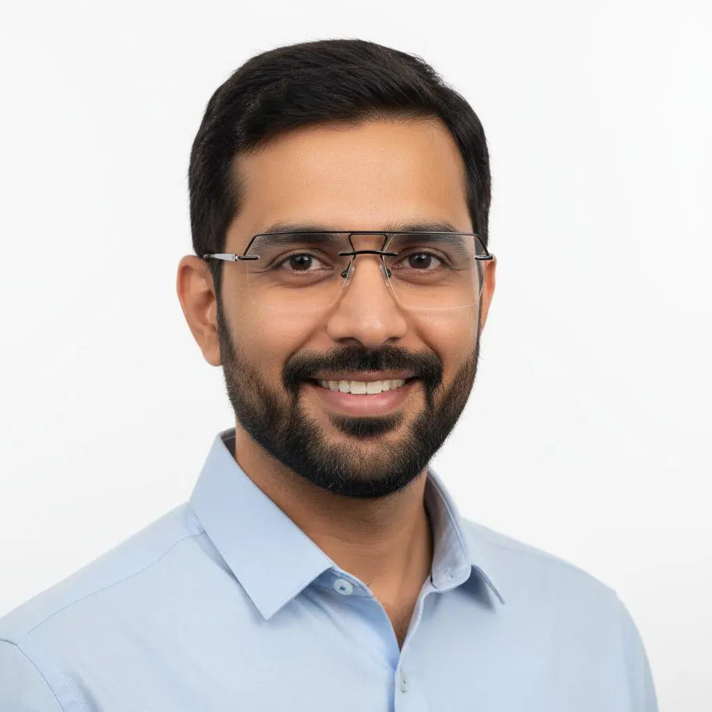 iDom Eyeglasses Rimless Rectangle Specs For Men 777566