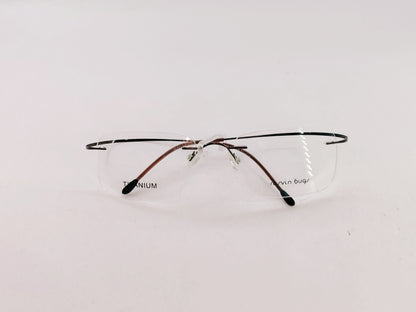 iDom Eyeglasses Rimless Rectangle Specs For Men 7811C9
