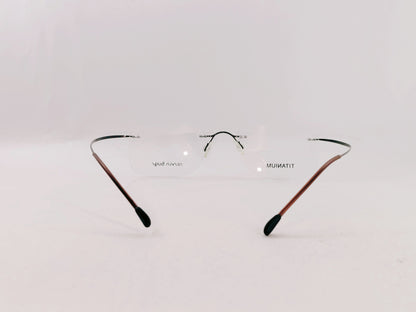 iDom Eyeglasses Rimless Rectangle Specs For Men 7811C9