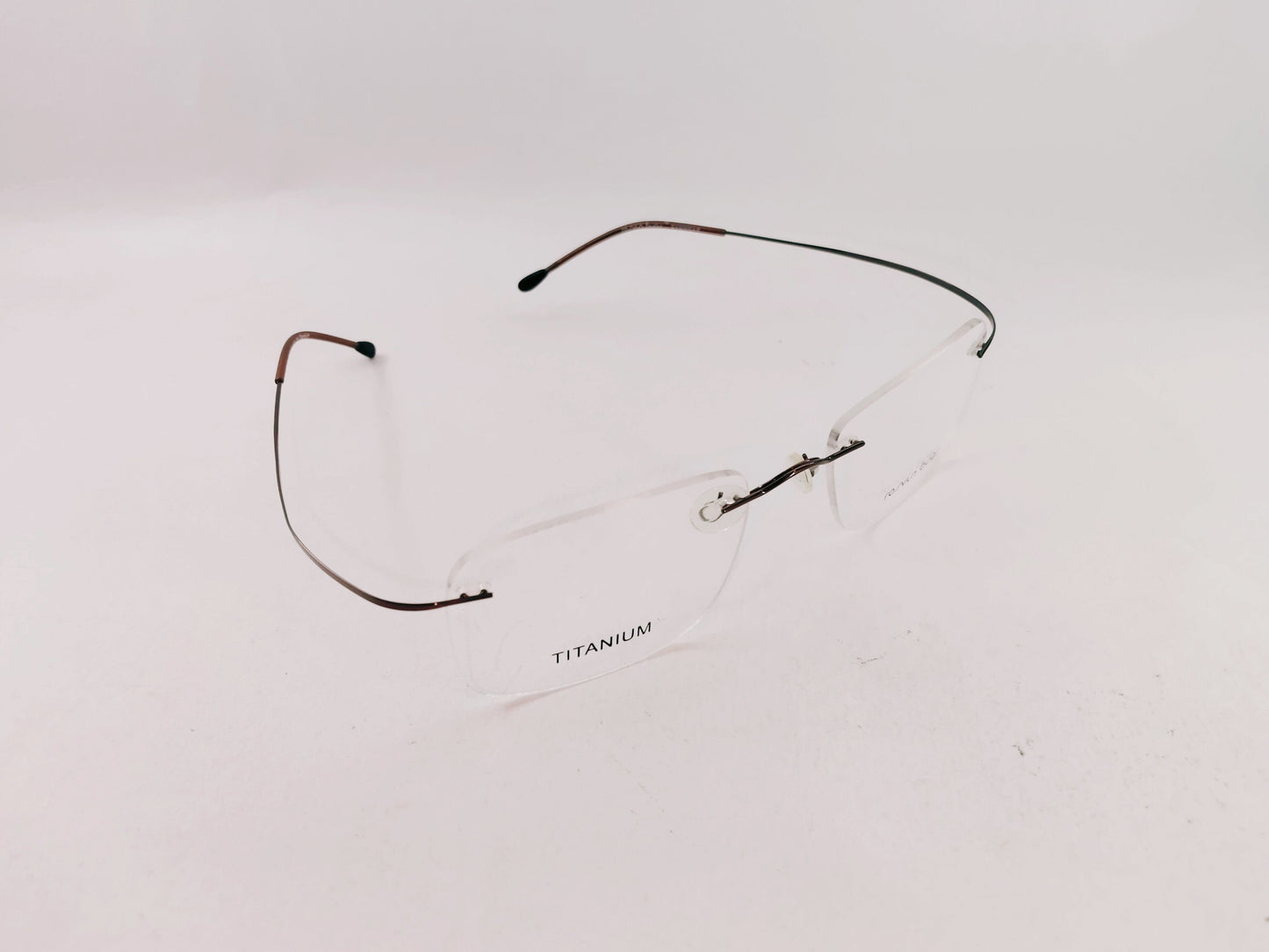 iDom Eyeglasses Rimless Rectangle Specs For Men 7811C9