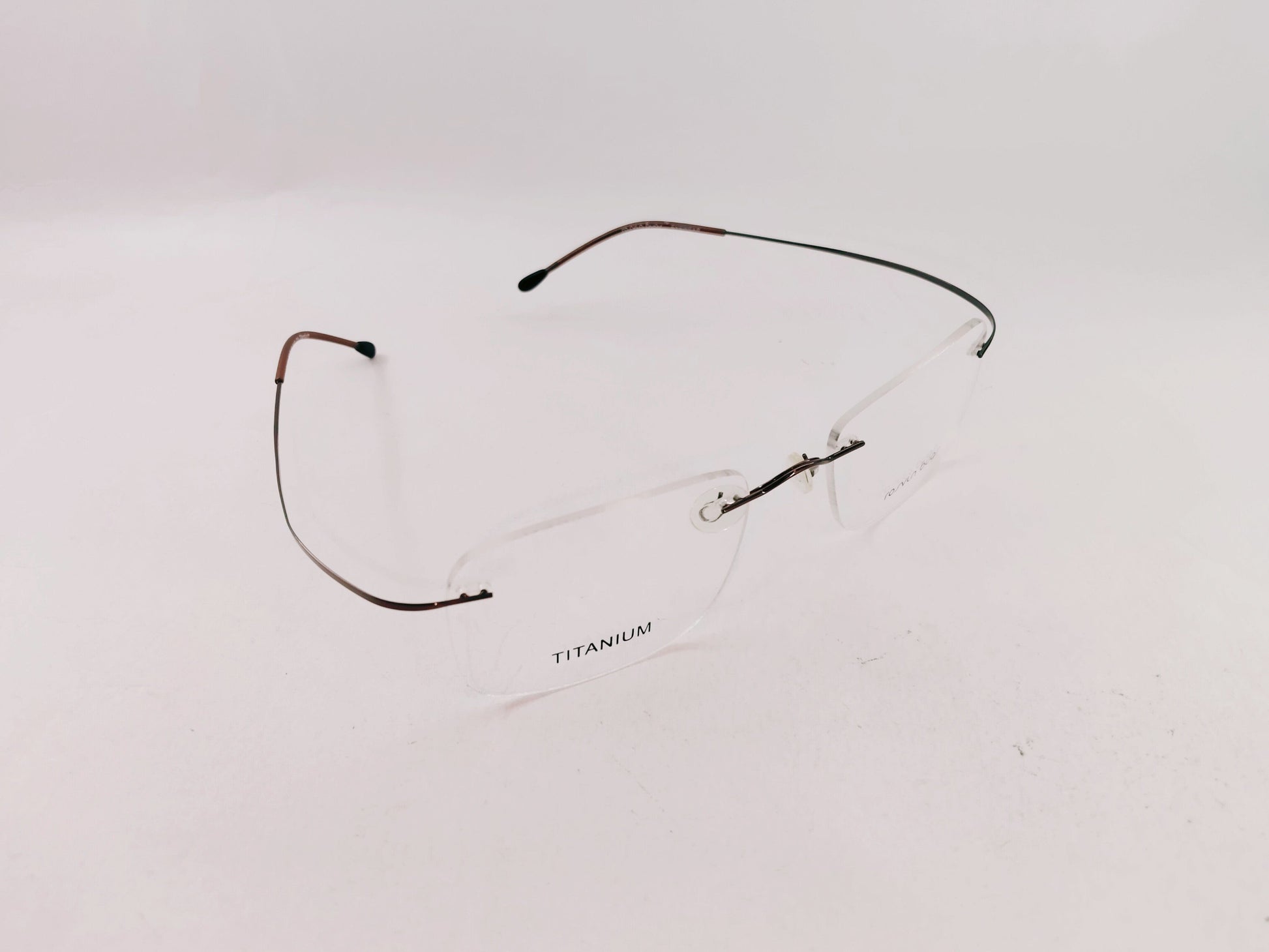 iDom Eyeglasses Rimless Rectangle Specs For Men 7811C9
