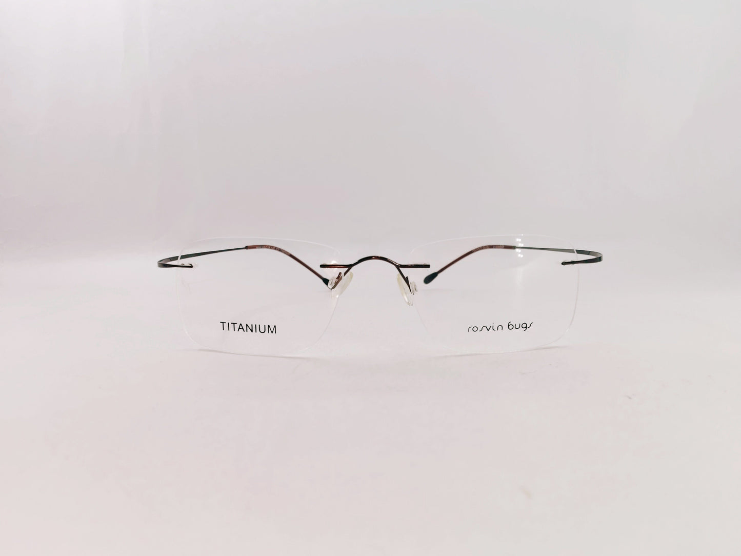 iDom Eyeglasses Rimless Rectangle Specs For Men 7811C9