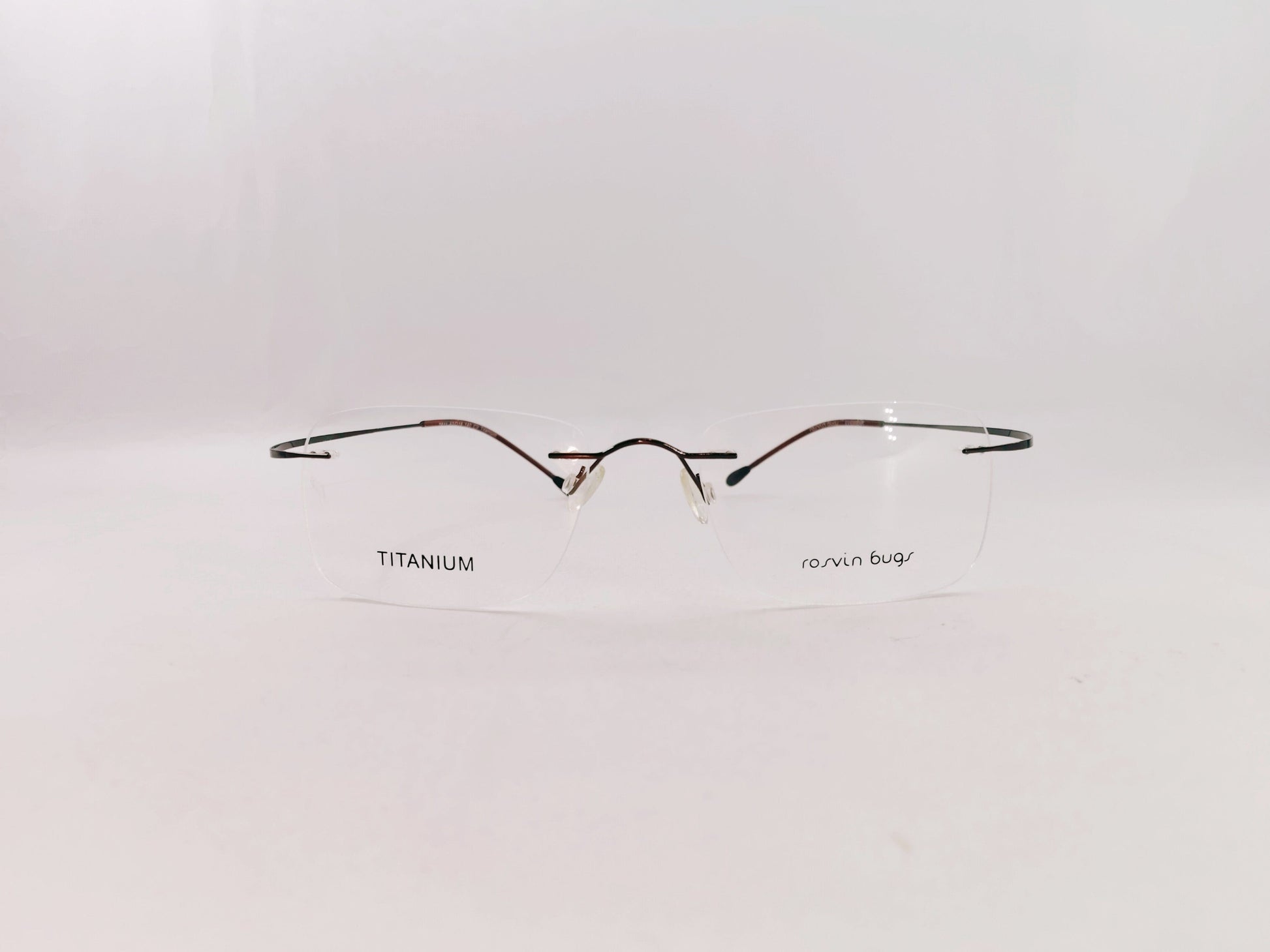 iDom Eyeglasses Rimless Rectangle Specs For Men 7811C9
