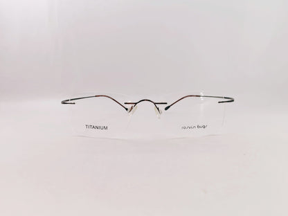 iDom Eyeglasses Rimless Rectangle Specs For Men 7811C9