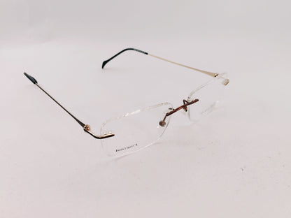 iDom Eyeglasses Rimless Rectangle Specs For Men 790293