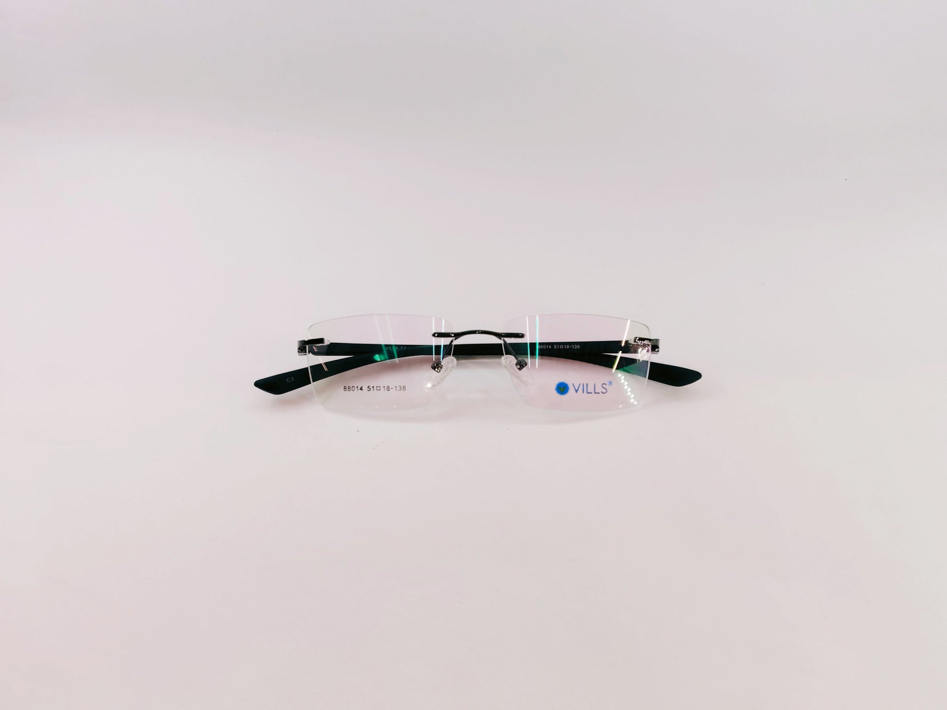 iDom Eyeglasses Rimless Rectangle Specs For Men 88014