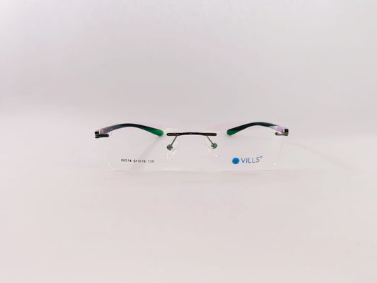 iDom Eyeglasses Rimless Rectangle Specs For Men 88014