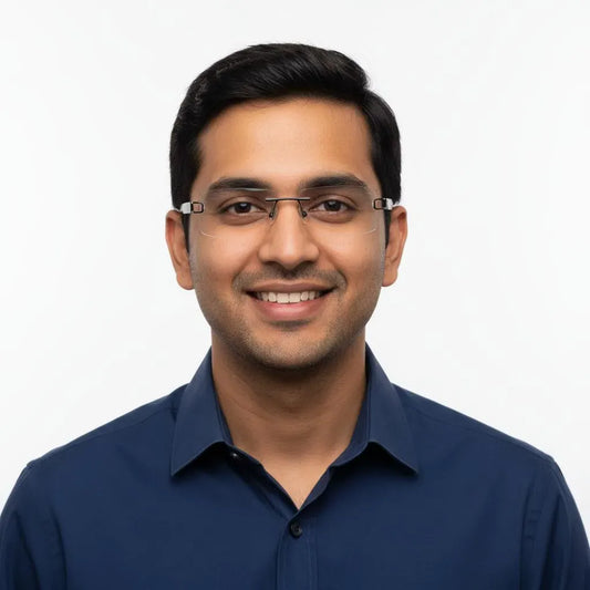 iDom Eyeglasses Rimless Rectangle Specs For Men 894679