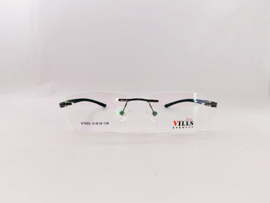 iDom Eyeglasses Rimless Rectangle Specs For Men 940558