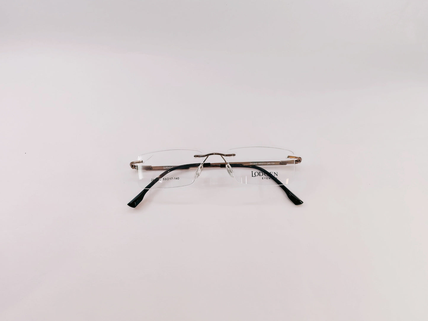 iDom Eyeglasses Rimless Rectangle Specs For Men & Women 122758