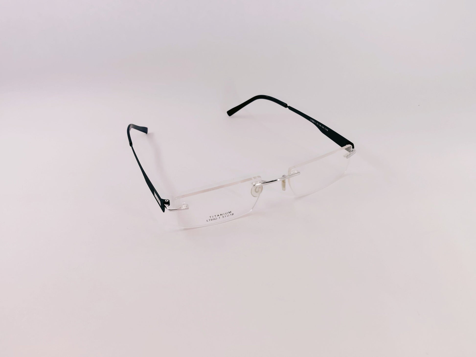 iDom Eyeglasses Rimless Rectangle Specs For Men & Women 159138
