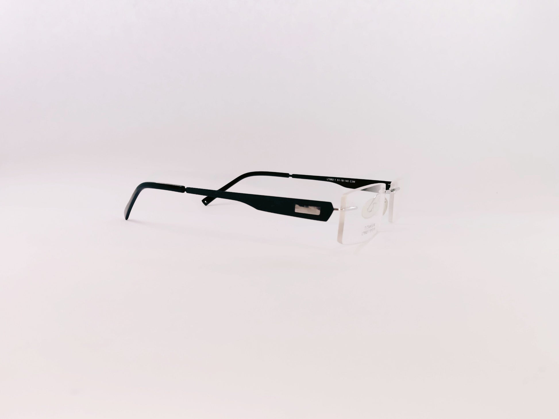 iDom Eyeglasses Rimless Rectangle Specs For Men & Women 159138