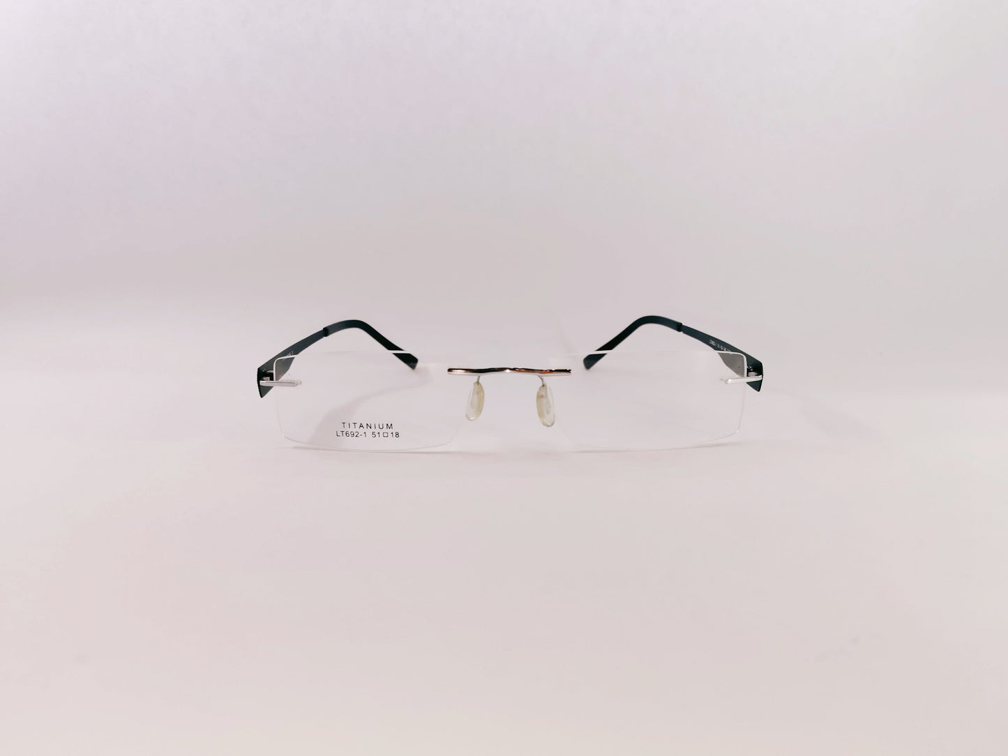 iDom Eyeglasses Rimless Rectangle Specs For Men & Women 159138