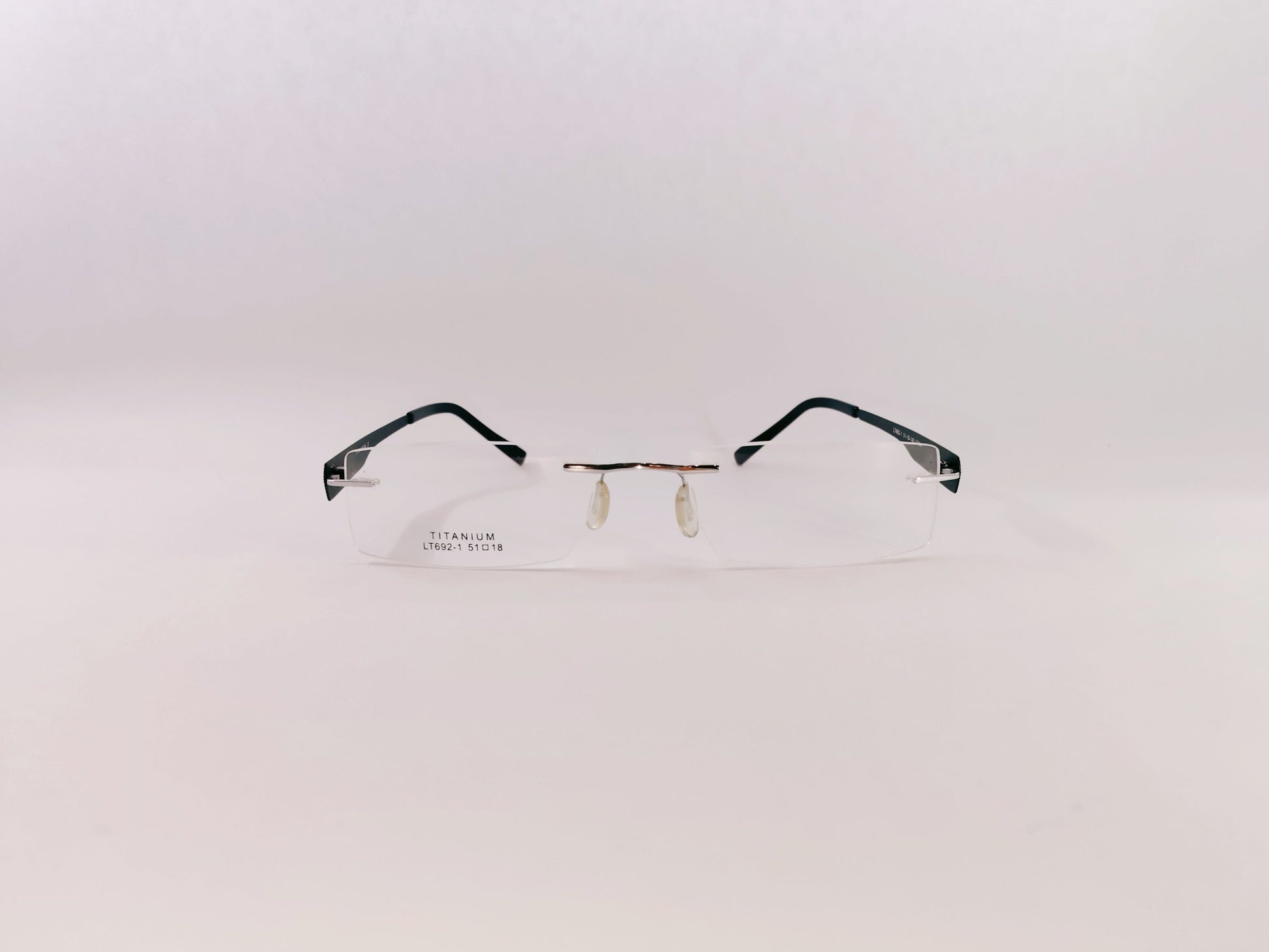 iDom Eyeglasses Rimless Rectangle Specs For Men & Women 159138