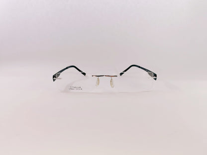 iDom Eyeglasses Rimless Rectangle Specs For Men & Women 159138