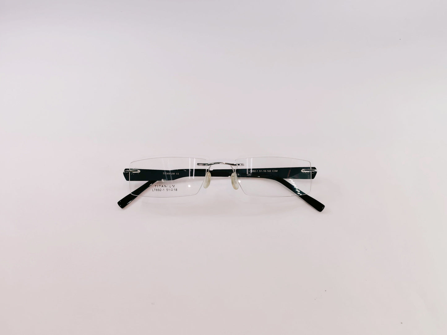 iDom Eyeglasses Rimless Rectangle Specs For Men & Women 159138