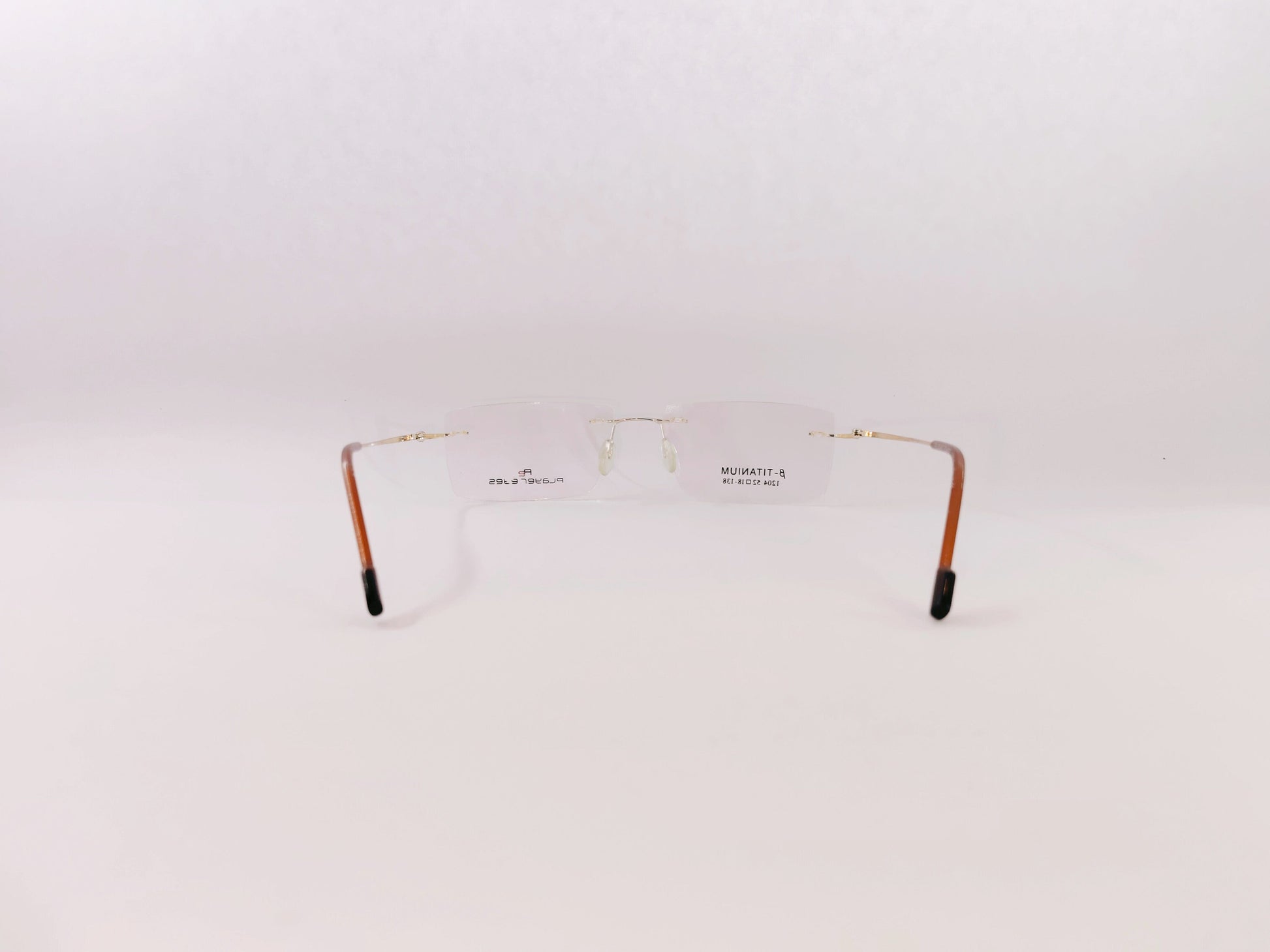 iDom Eyeglasses Rimless Rectangle Specs For Men & Women 179473