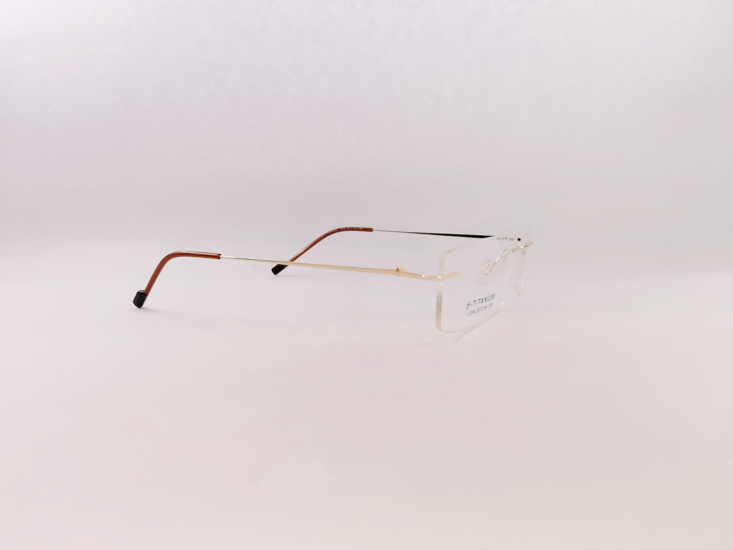 iDom Eyeglasses Rimless Rectangle Specs For Men & Women 179473