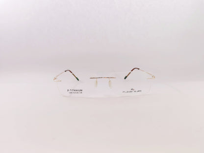 iDom Eyeglasses Rimless Rectangle Specs For Men & Women 179473