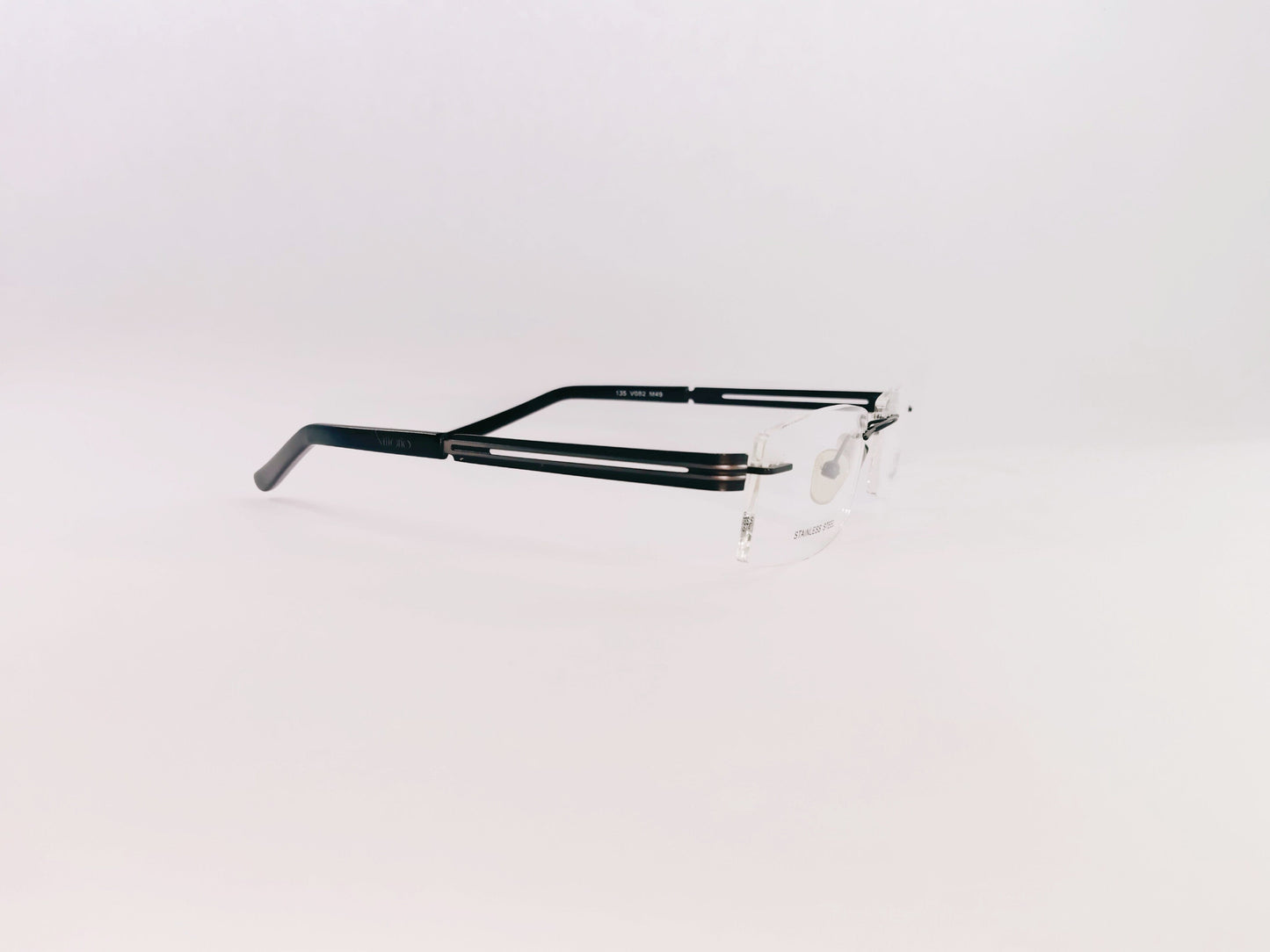 iDom Eyeglasses Rimless Rectangle Specs For Men & Women 205252