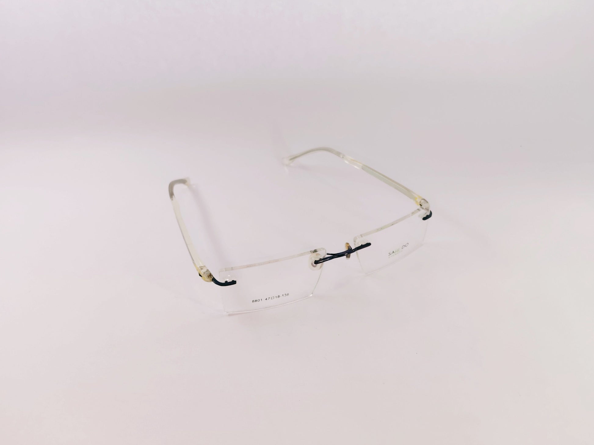 iDom Eyeglasses Rimless Rectangle Specs For Men & Women 252597