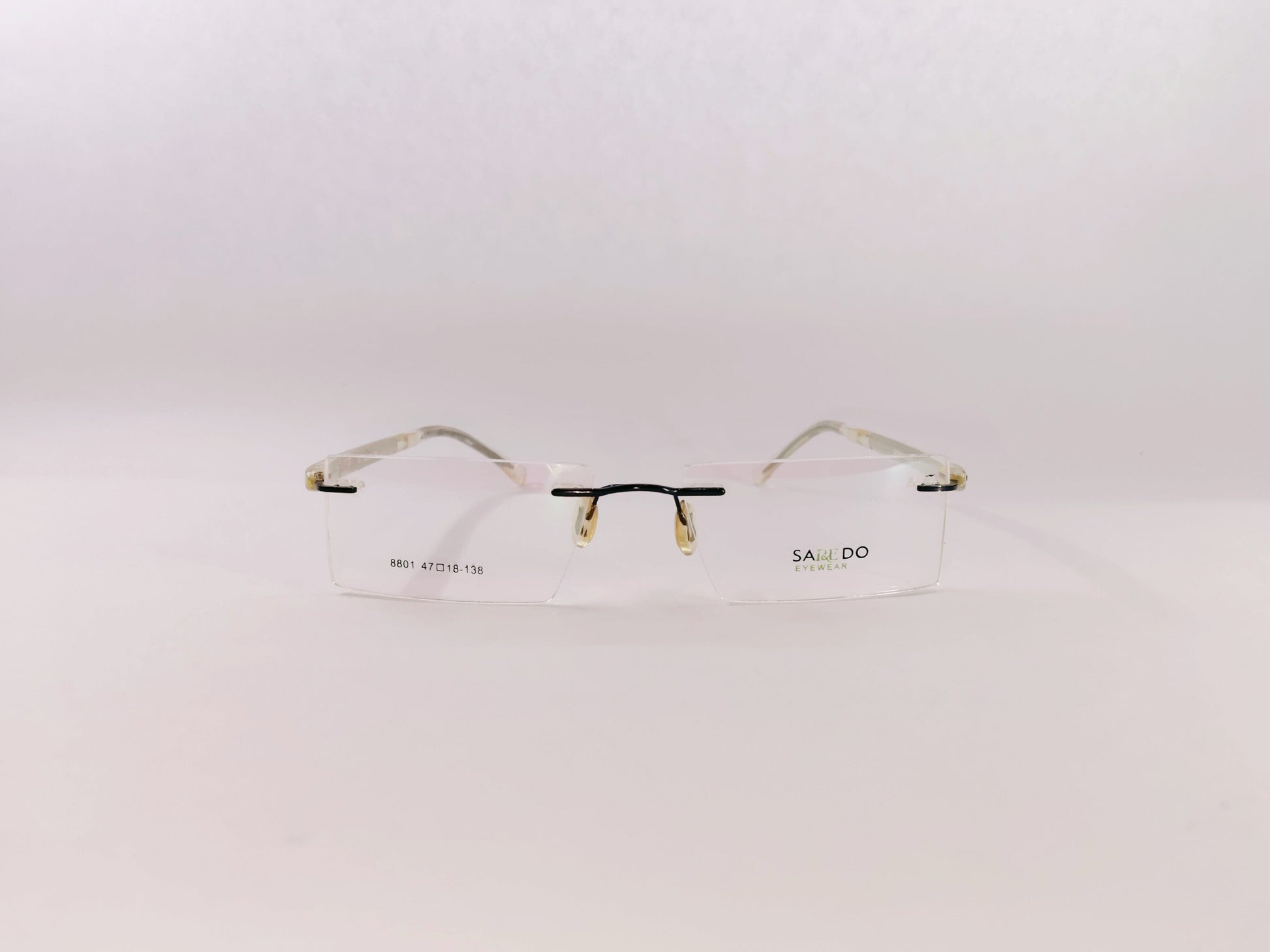iDom Eyeglasses Rimless Rectangle Specs For Men & Women 252597