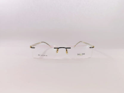 iDom Eyeglasses Rimless Rectangle Specs For Men & Women 252597