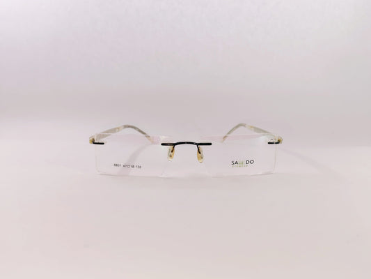 iDom Eyeglasses Rimless Rectangle Specs For Men & Women 252597