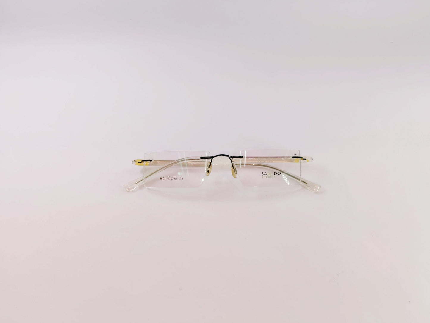iDom Eyeglasses Rimless Rectangle Specs For Men & Women 252597