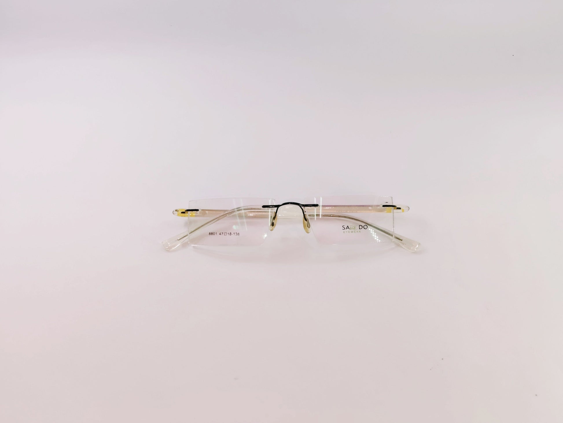 iDom Eyeglasses Rimless Rectangle Specs For Men & Women 252597