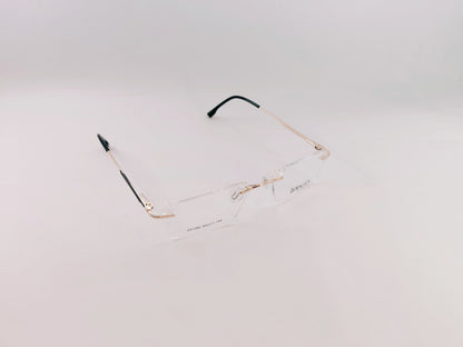 iDom Eyeglasses Rimless Rectangle Specs For Men & Women 286973