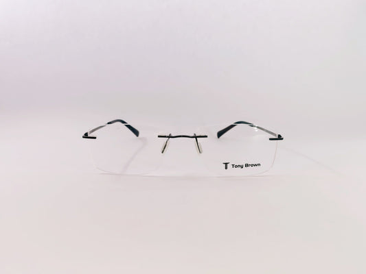 iDom Eyeglasses Rimless Rectangle Specs For Men & Women 319020