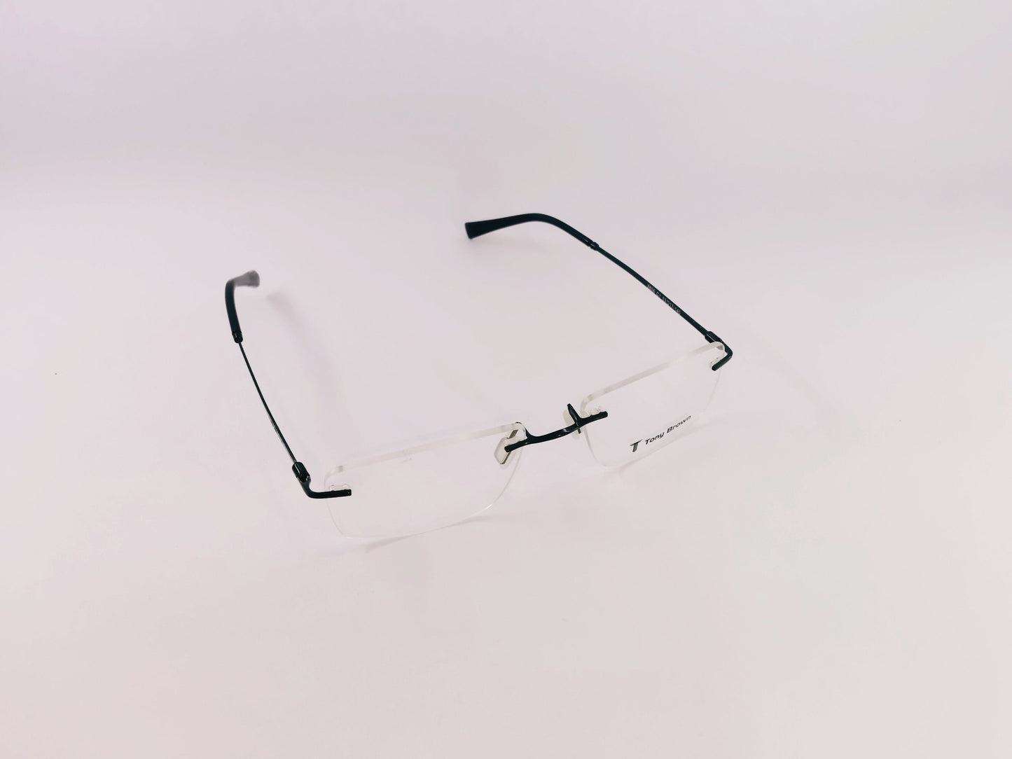 iDom Eyeglasses Rimless Rectangle Specs For Men & Women 319020