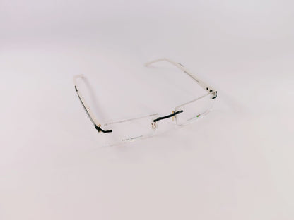 iDom Eyeglasses Rimless Rectangle Specs For Men & Women 326473