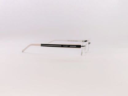 iDom Eyeglasses Rimless Rectangle Specs For Men & Women 326473