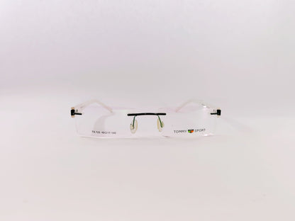 iDom Eyeglasses Rimless Rectangle Specs For Men & Women 326473