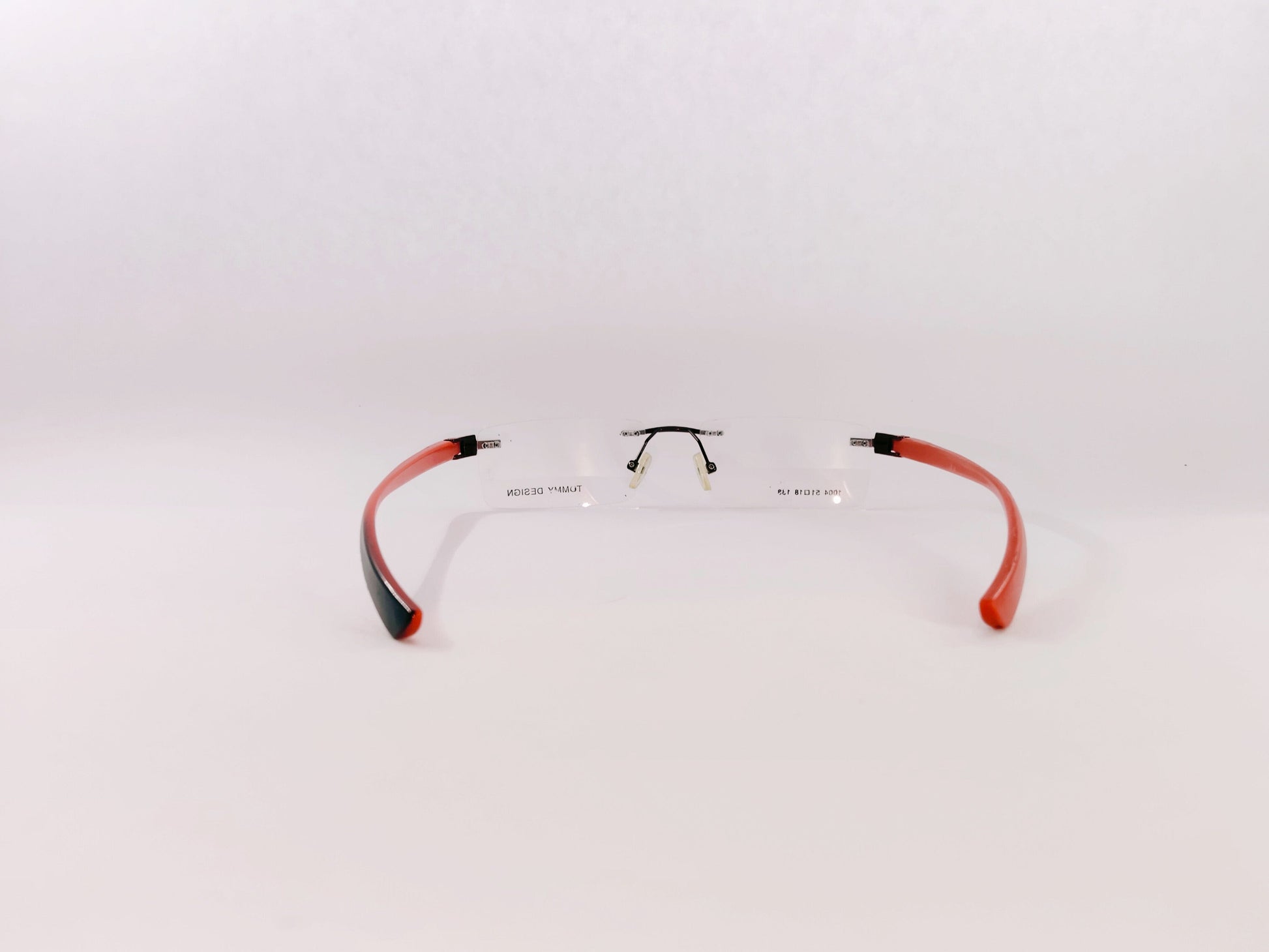 iDom Eyeglasses Rimless Rectangle Specs For Women 1004Red