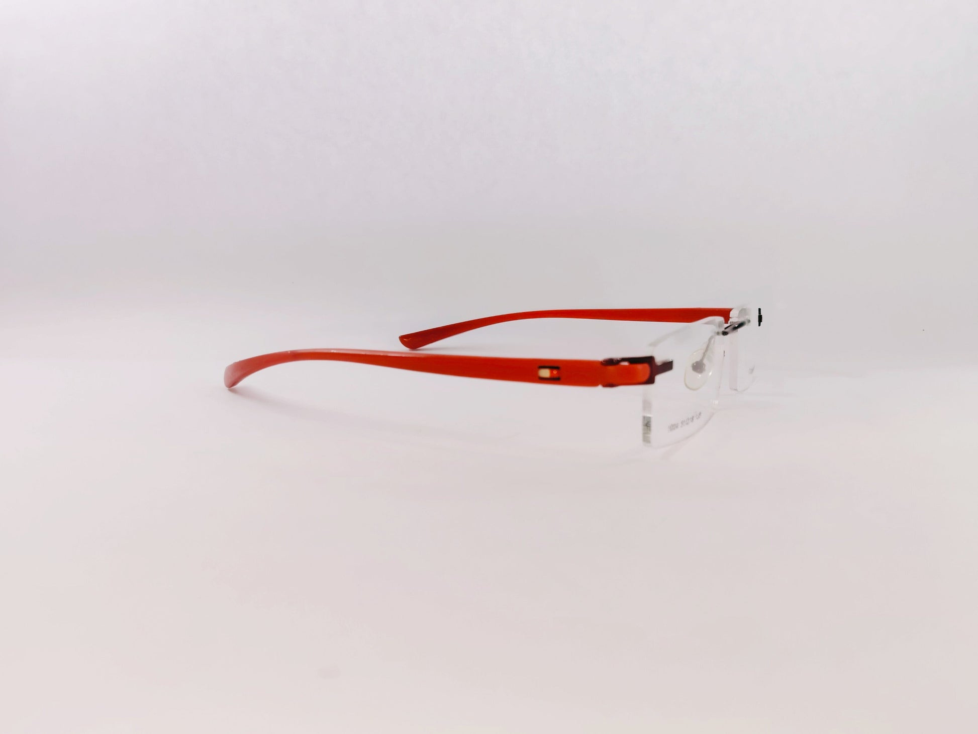 iDom Eyeglasses Rimless Rectangle Specs For Women 1004Red