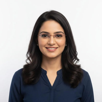 iDom Eyeglasses Rimless Rectangle Specs For Women 177142